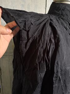 Elegant Black Kurta with High Neck