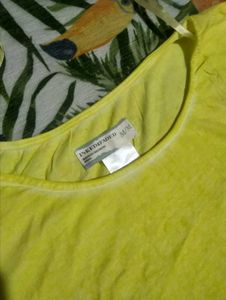 Yellow Cropped Tee