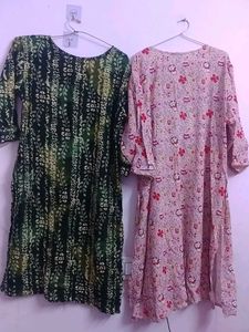 Set of 2 Kurtas,slightly used