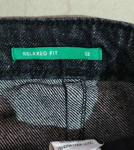 Glitchez Charcoal Black Relaxed fit jeans