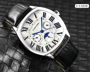 CARTIER PREMIUM QUALITY MENS WATCH leather strap