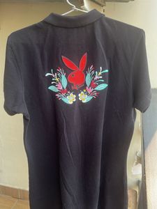 Original Playboy Bunny Black Polo Dress