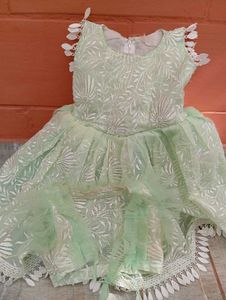 Elegant Mint Green Baby Dress