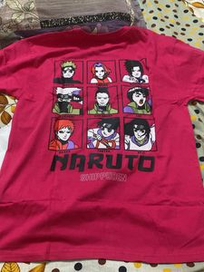 Naruto Graphic Tee - Pink