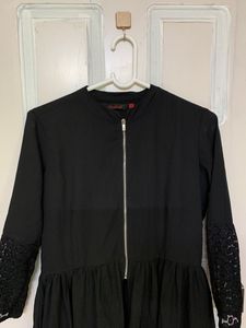 black slit Kurti