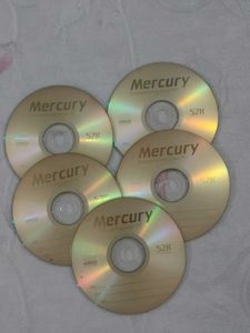 Mercury 52 x 700 MB CD-R Disc ( Set of 5)