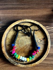 Boho Multicolored Thread Necklace