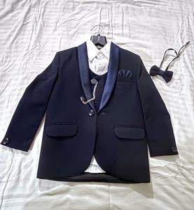Boys fancy navy blue suit