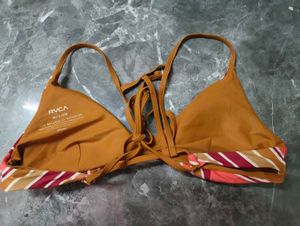 printed bikini top