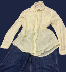 Butter yellow cotton flannel