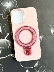 iPhone 16,17 Case Shimmer Stand Pink Shimmercover