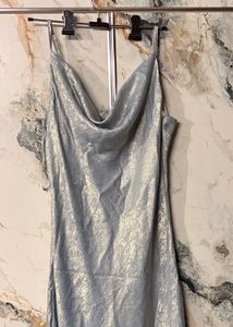 Elegant Light Blue Slip Dress