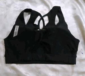 Stylish Black Sports Bra