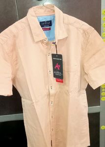 Men's Peach Casual Shirt