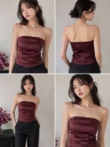 Maroon corset top
