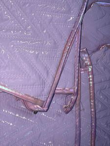 Purple Chevron Quilted Pouches Set of 8