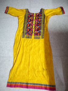 beutiful yellow kurta