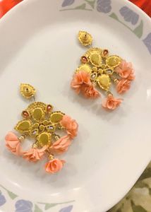 New Statement Floral Chandelier Earrings