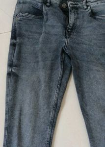 Washed grey Denim Jeans