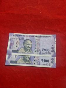 786 number Indian 100 Rupees Banknotes (2)
