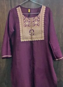 Elegant Embroidered cord set kurta se