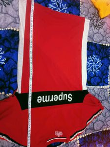 Red 'Superme' Graphic Tee