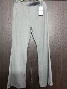 Comfortable Grey Wide-Leg Lounge Pants