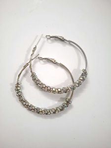 Sparkling Hoop Earrings