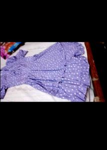 Purple Polka Dot Skater Dress