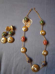 Vintage Style Necklace & Earring Set
