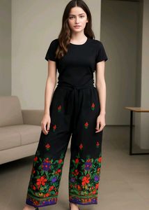 Embroidered Palazzo Pants 🖤🖤