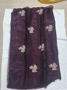 Elegant Embroidered Saree