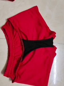 Red Ruffle swimming Set