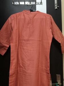 Embellished Peach Kurta