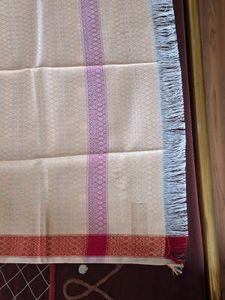 Peach coloured Cotton Dupatta