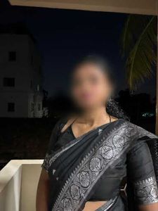 Black Saree with Silver Border