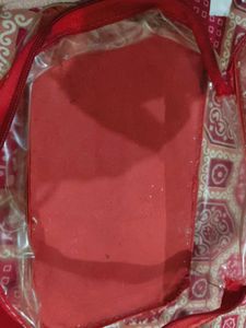 Red &amp; Gold Embellished Pouch