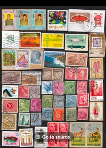 70 Vintage Netherlands Postage Stamps Collection