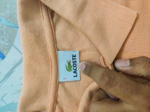 Lacoste Peach Polo Tshirt