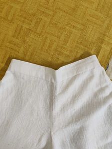 Cream Linen Palazzos