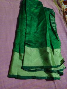 Emerald Green Silk Saree