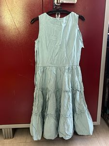 Light Blue Tiered Mini Dress