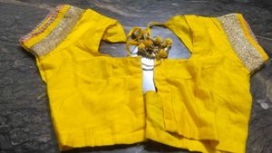 Vibrant Yellow Ethnic Blouse