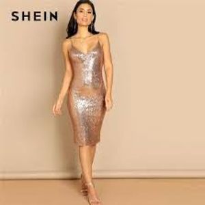 Beautiful Shien Sequins Party wear Dress