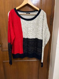 Color Block Knit Sweater
