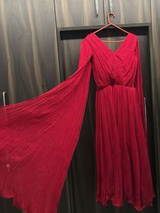 Elegant Red Ethnic Gown
