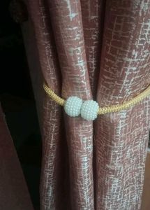 Magnetic Pearl Curtain Tiebacks (Pack of 2)