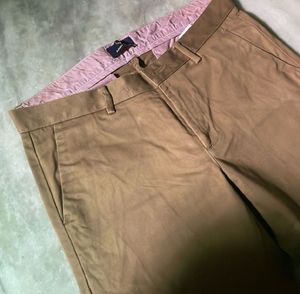 Allen Solly Men's Khaki Chinos