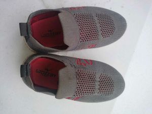 Men's Grey Slip-On Sneakers