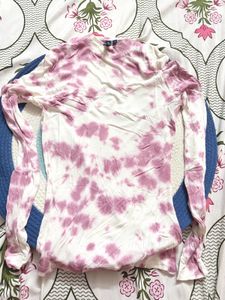 Tie-Dye Long Sleeve Top not used